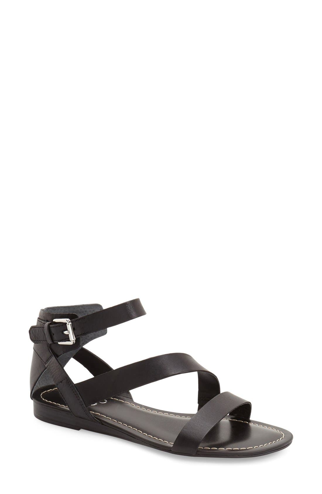 franco sarto ankle strap flat