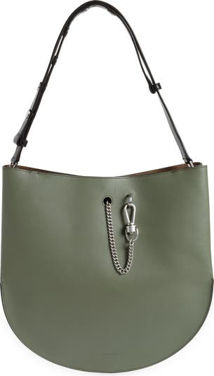 AllSaints Beaumont Snake Embossed Leather Hobo Bag Nordstrom