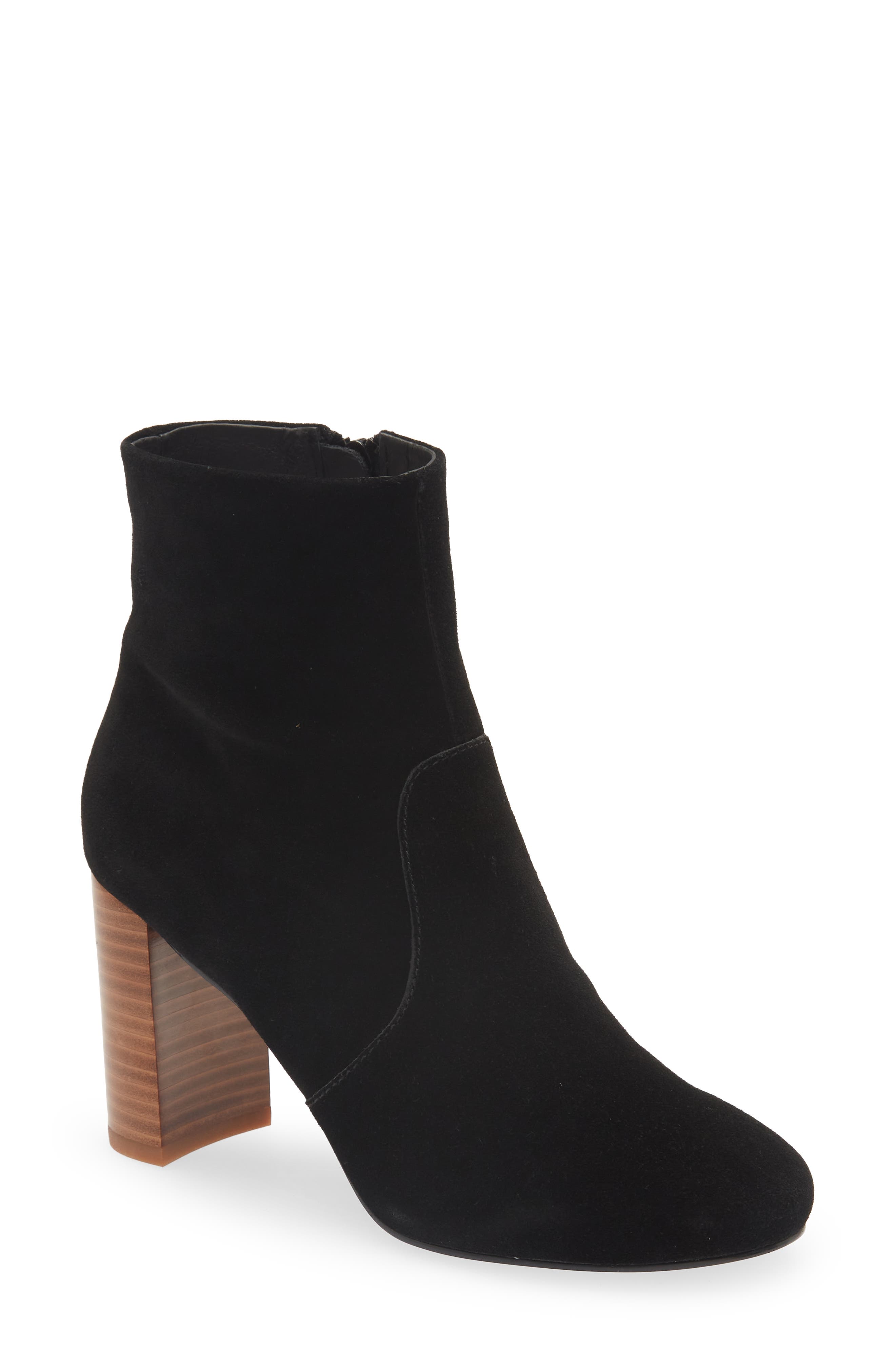 nordstrom black suede booties