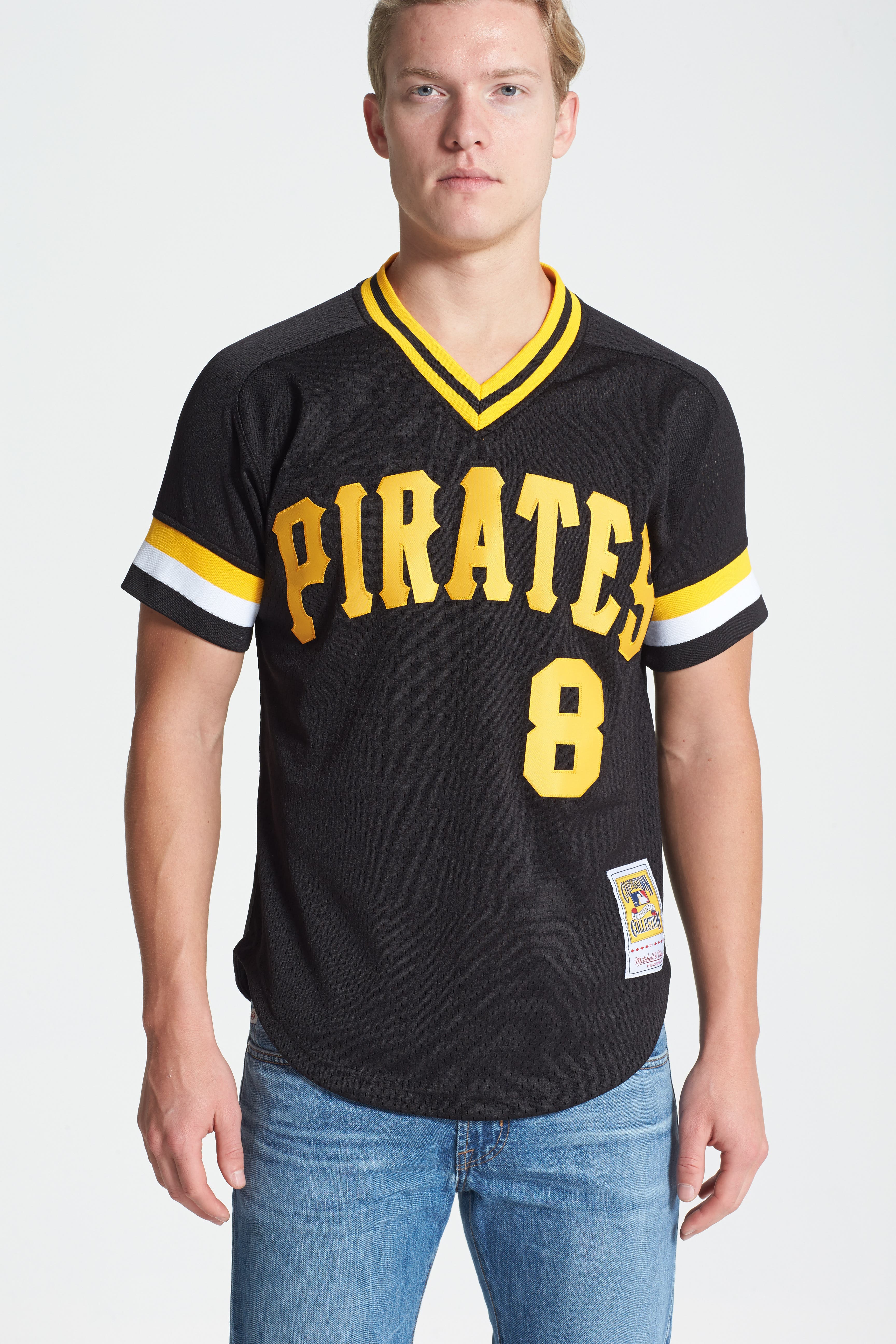 mitchell and ness pirates jersey