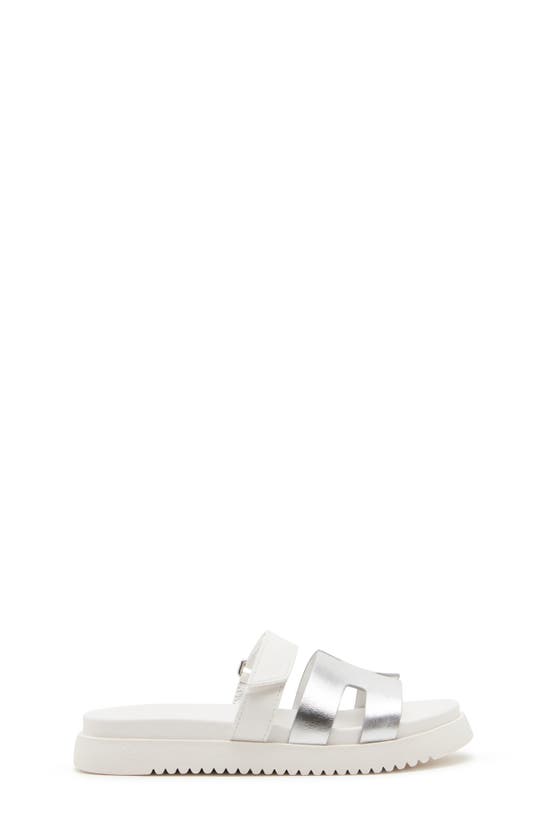Shop Steve Madden Jmayven Slide Sandal In White Multi