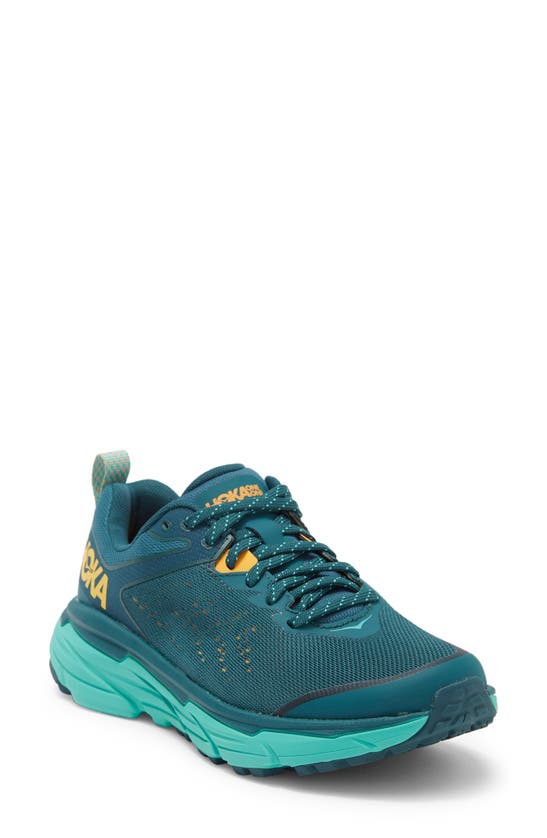 Hoka Challenger Atr 6 Trail Running Shoe In Deep Teal / Water Garden