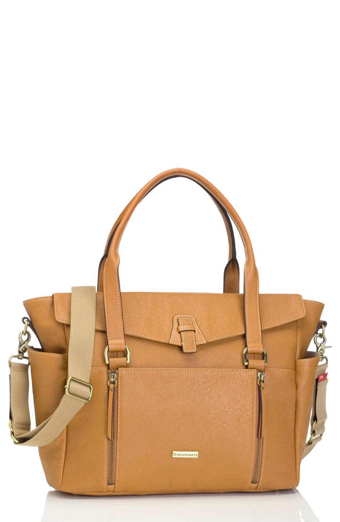 Storksak 'Emma' Leather Diaper Bag Nordstrom