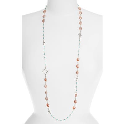 Armenta New World Long Stone Beaded Necklace
