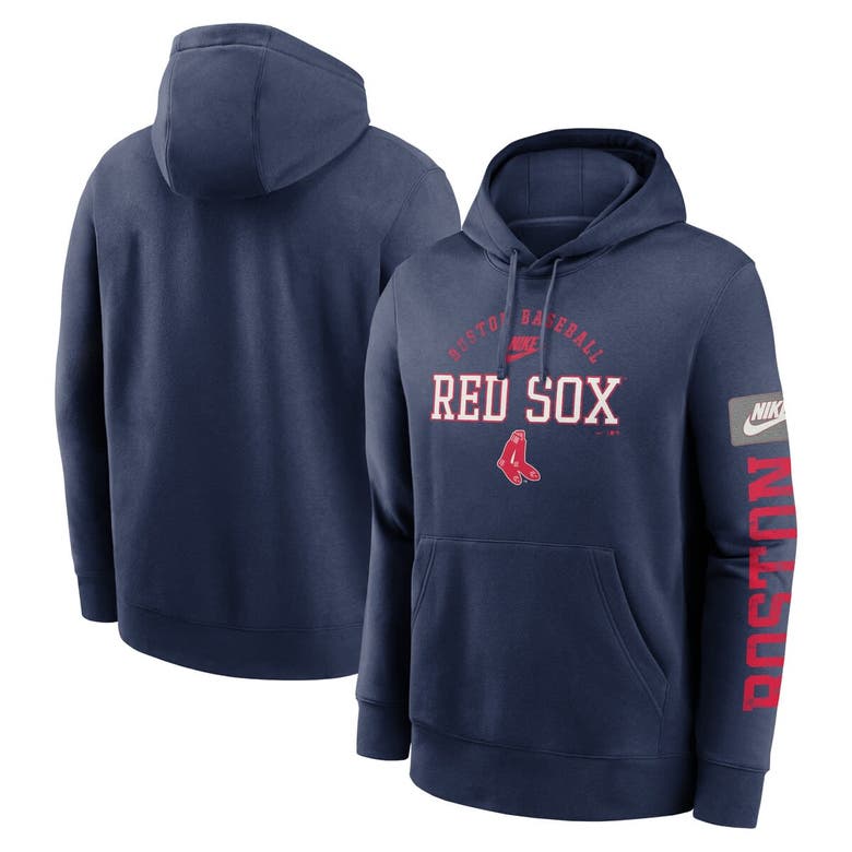 Shop Nike Navy Boston Red Sox Cooperstown Collection Splitter Club Fleece Pullover Hoodie
