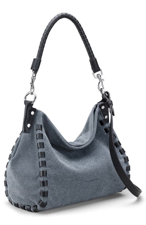 Aimee Kestenberg Zen Leather Hobo In Denim Leather