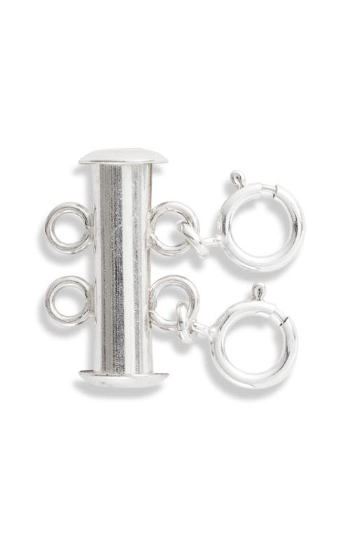 Set & Stones Layered Necklace Detangler in Silver at Nordstrom