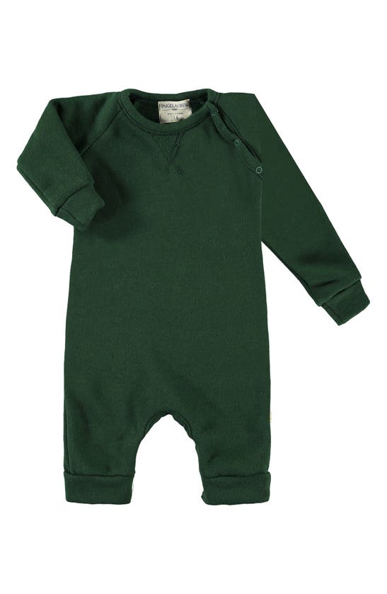 Paigelauren Heavyweight Fleece Romper In Green