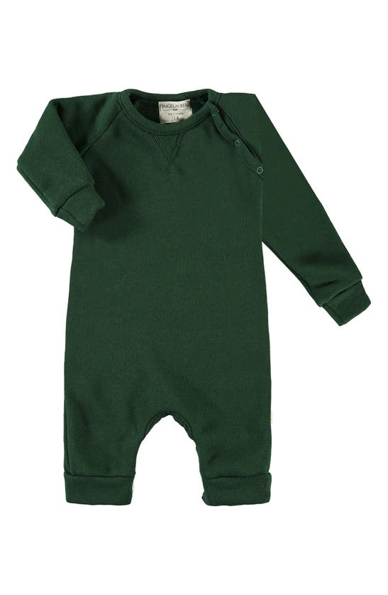 Paigelauren Babies' Heavyweight Fleece Romper In Green