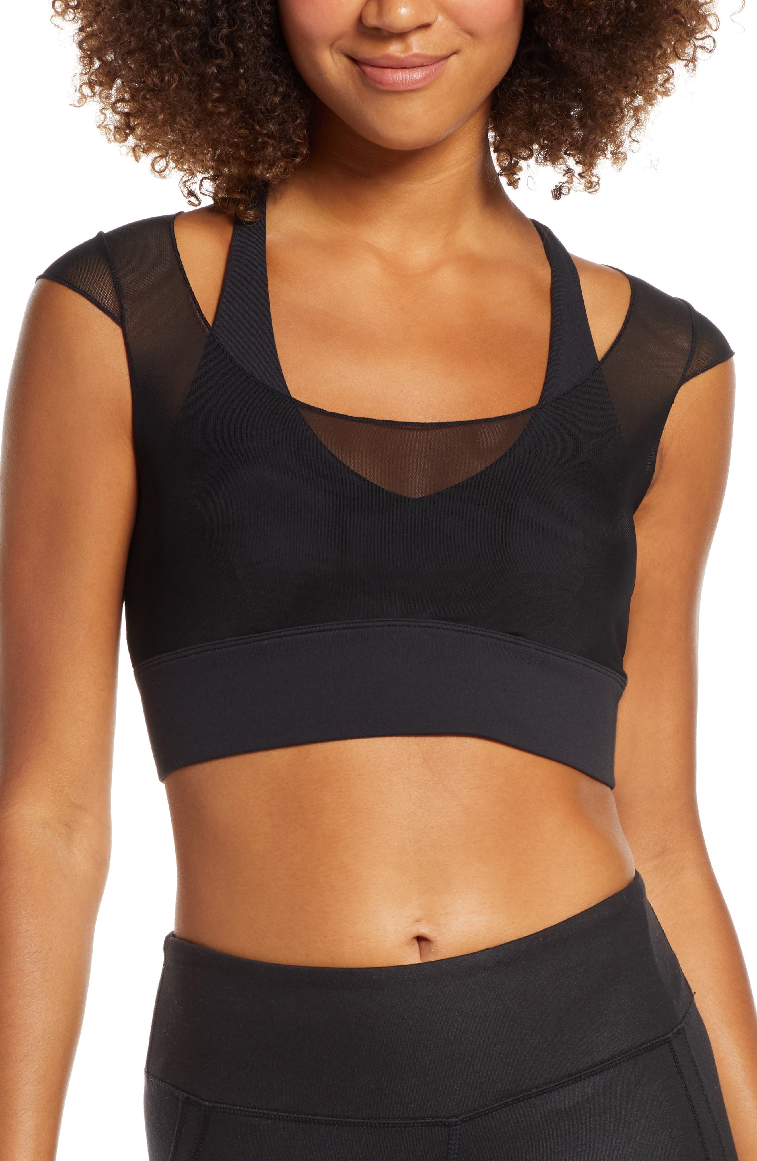 long sleeve crop athletic top