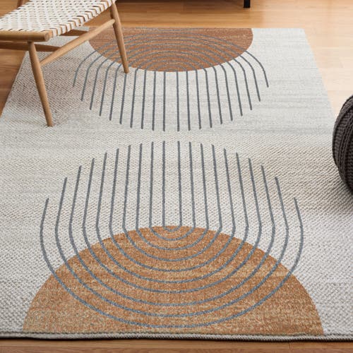 Jonathan Y Kallax Geometric Modern Low-pile Machine-washable Cream/terra 8 Ft. X 10 Ft. Area Rug