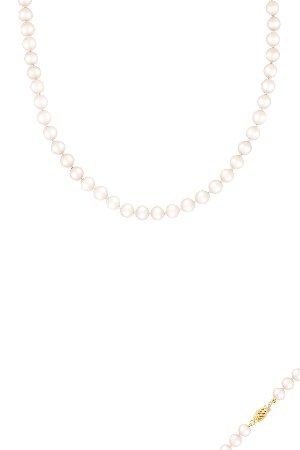 Splendid Pearls 14k Gold Plated 7-7.5mm Freshwater Pearl Necklace & Bracelet 2-piece Set In Natural White