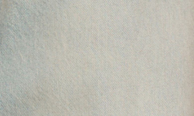 Mango Raw Hem High Waist Wide Leg Jeans In Light Vintage Blue