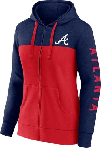 Men's Fanatics Branded Navy Atlanta Braves Official Logo Pullover Hoodie