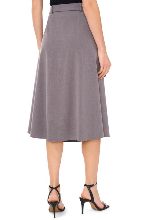 Shop Halogenr Halogen(r) Asymmetric Faux Wrap Belted Skirt In Silver Smoke Grey