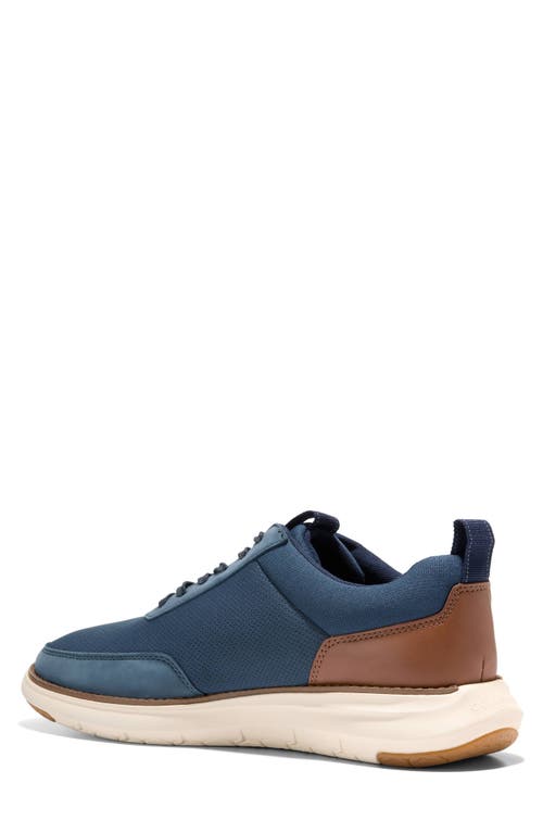 Cole Haan Grand Remix Derby Sneaker In Navy/british Tan