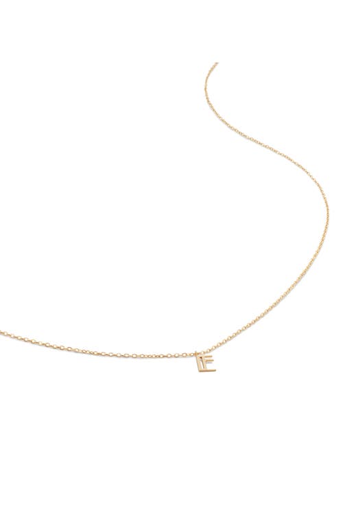 Monica Vinader Small Initial Pendant Necklace in 14Kt Solid Gold