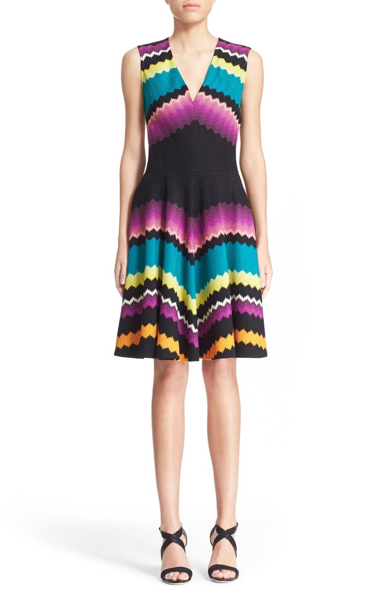 Missoni Stripe VNeck Wool Blend Knit Dress Nordstrom