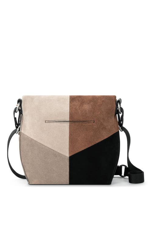 The Sak Silverlake Crossbody In Neutral Suede Block