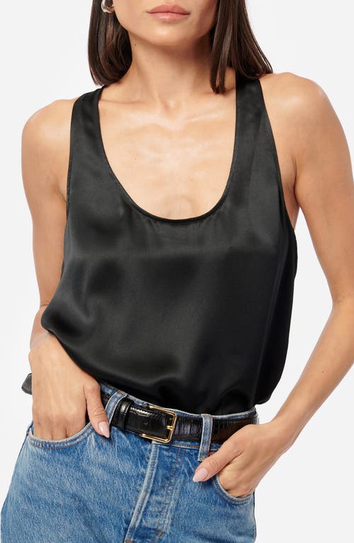 Cami Nyc Jane Silk Charmeuse Tank In Black