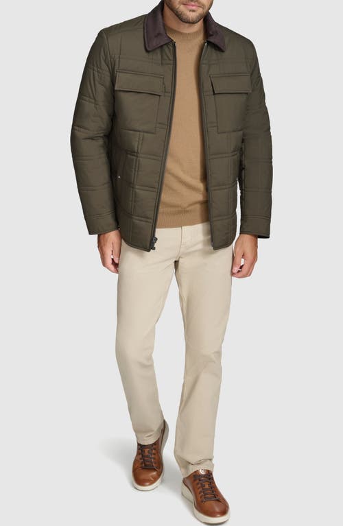 Shop Andrew Marc Hudson Quilted Jacket In Jungle