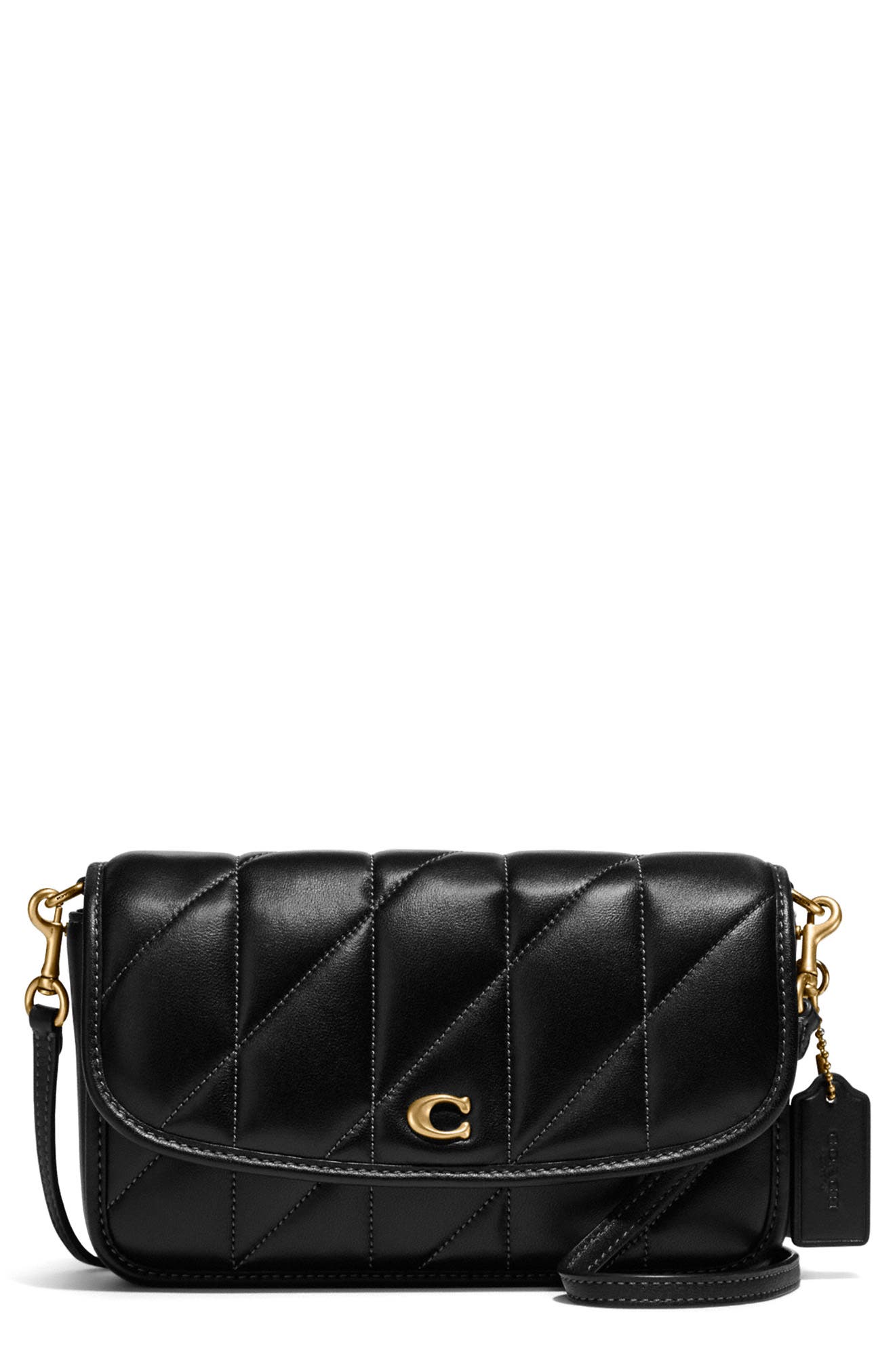 black coach side purse