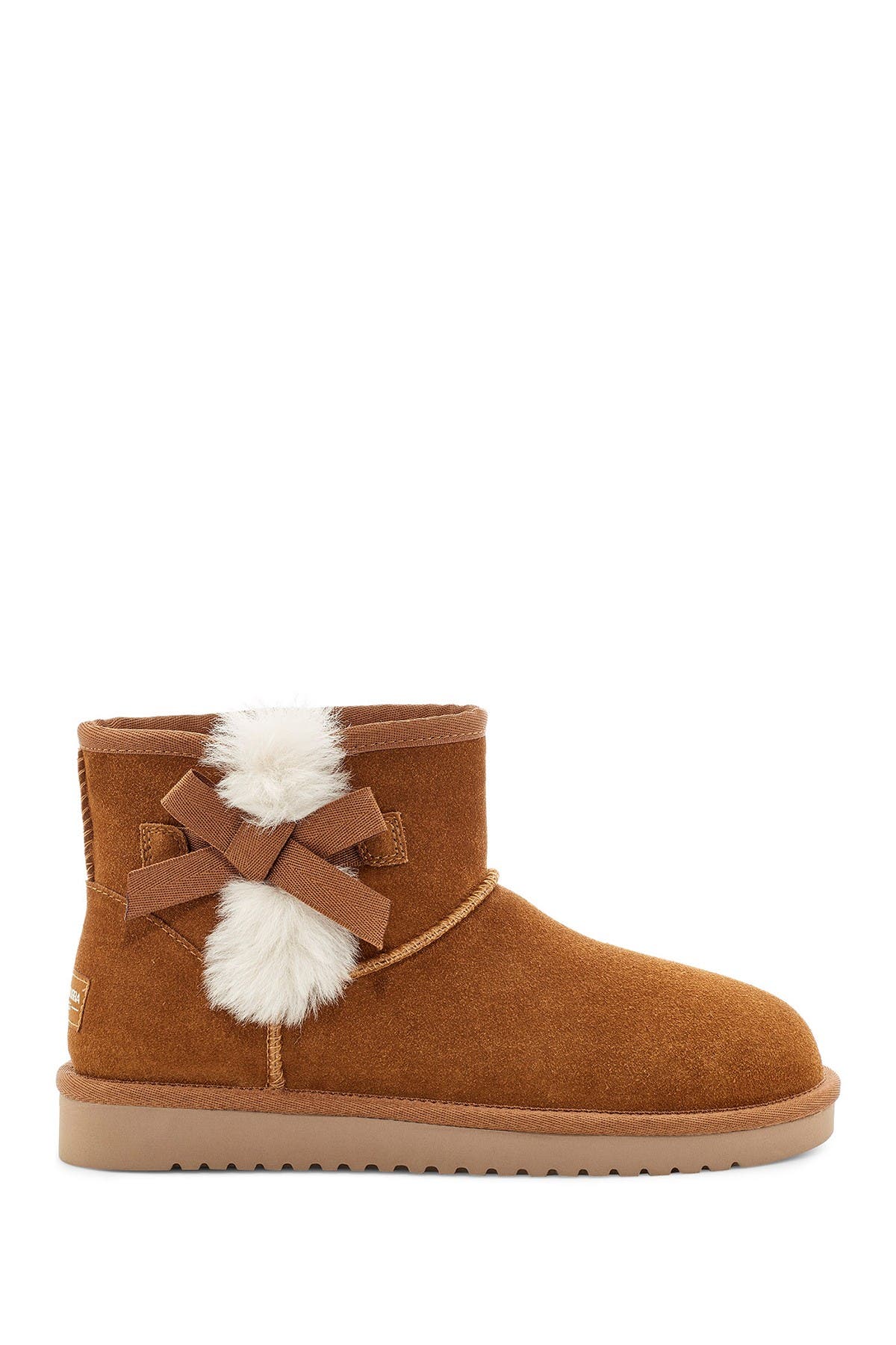 leather ugg boots with fur trim