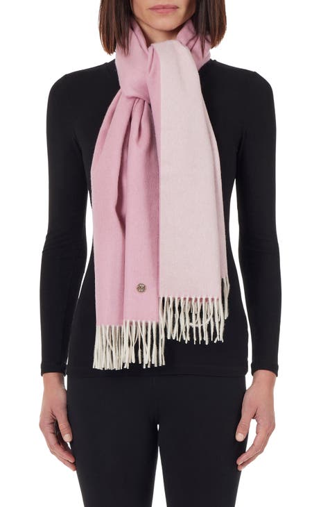 Baby Pink Cashmere Scarf/Shawl Square Scarf: 137 x 137 Cms