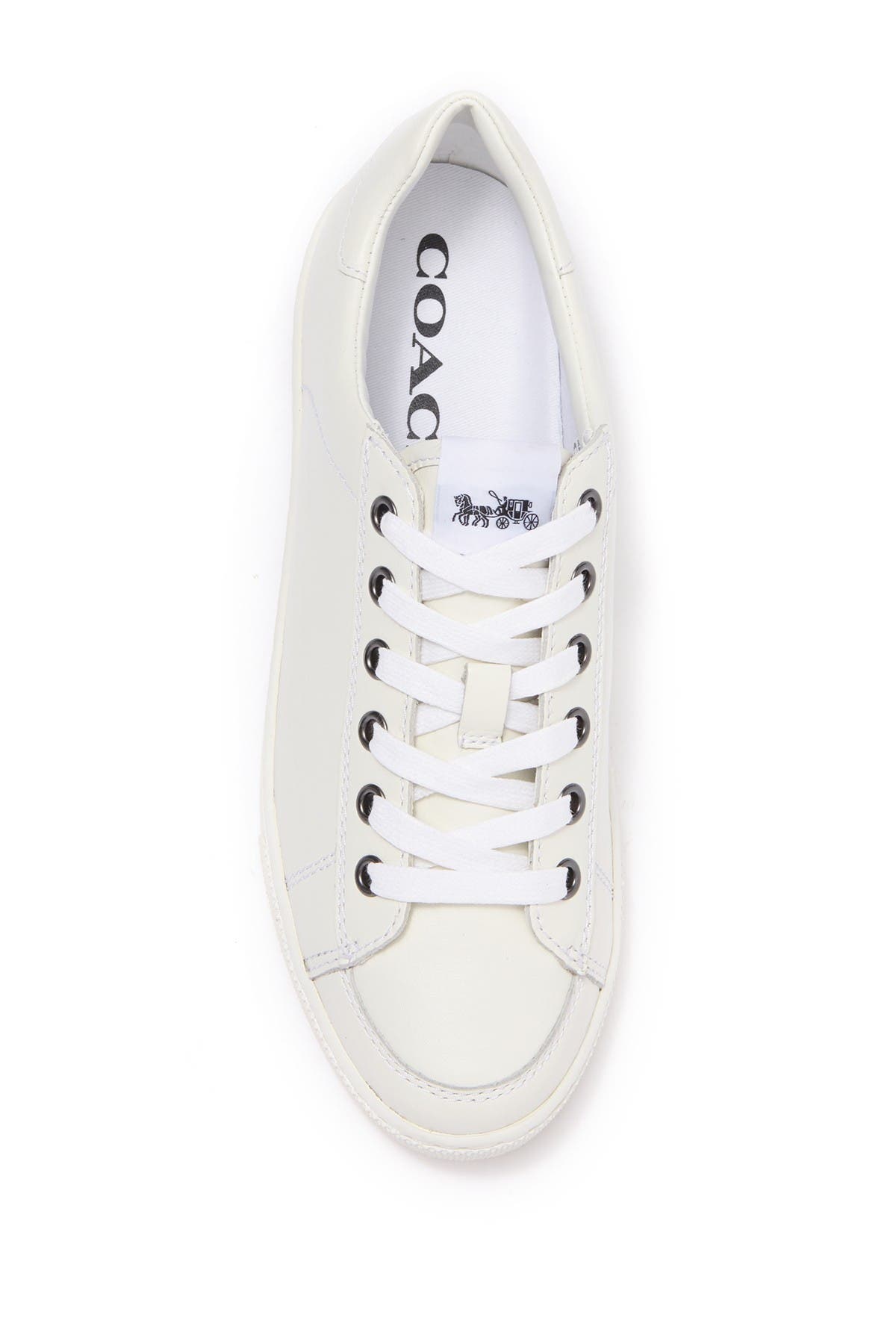 coach white leather sneakers