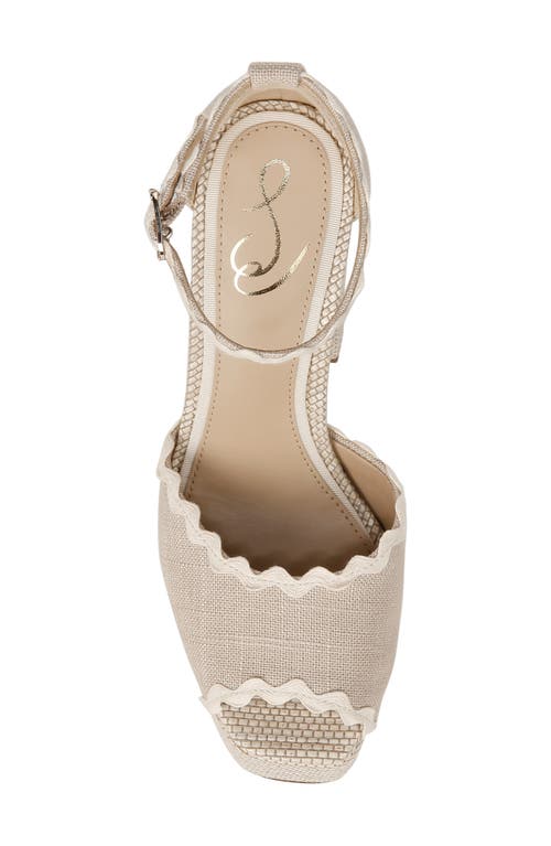 Sam Edelman Kori 2 Womens Adjustable Peep Toe Block Heel In Natural