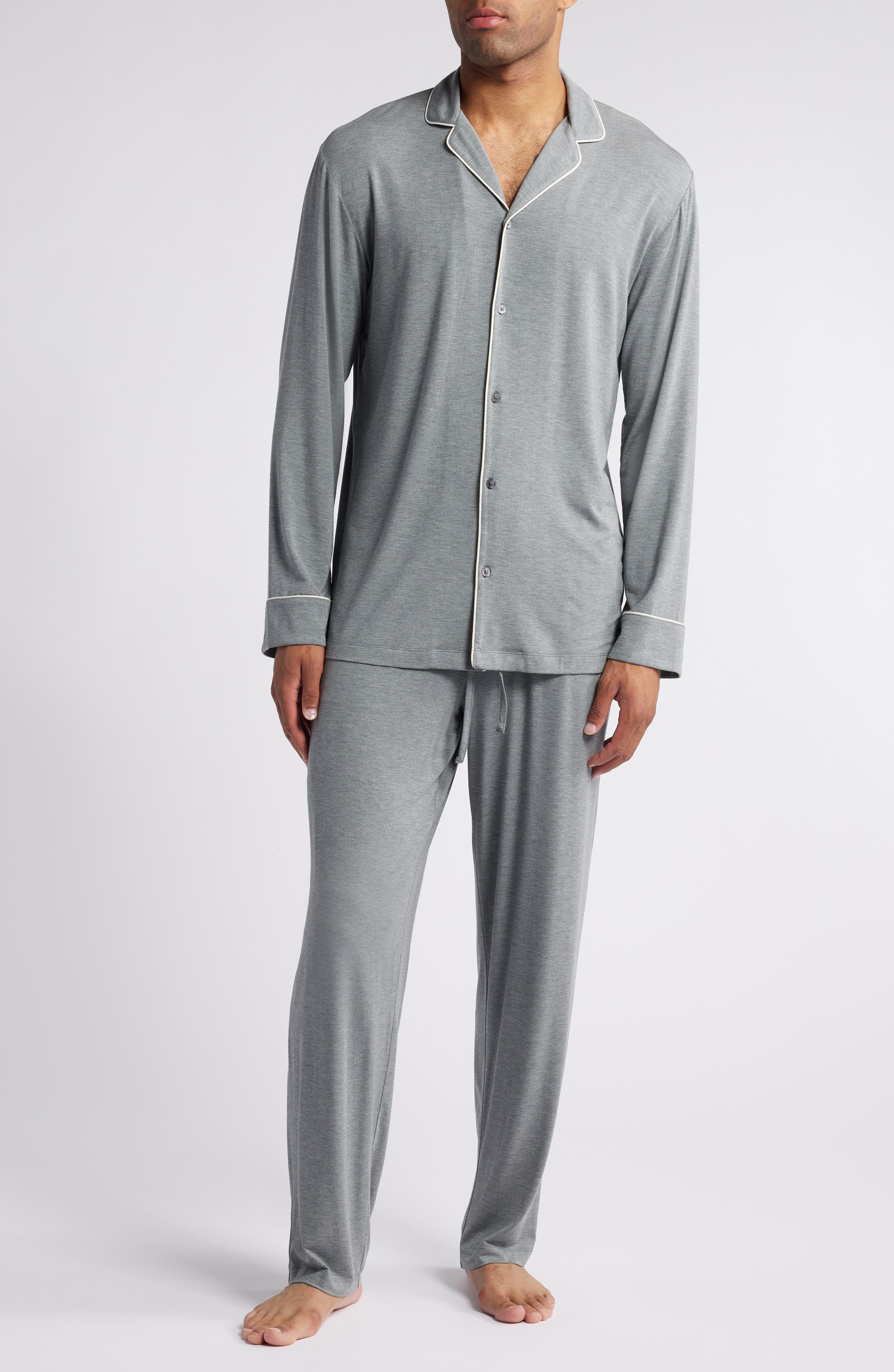 Nordstrom Moonlight Eco Pajamas in Grey Dark Heather Cover