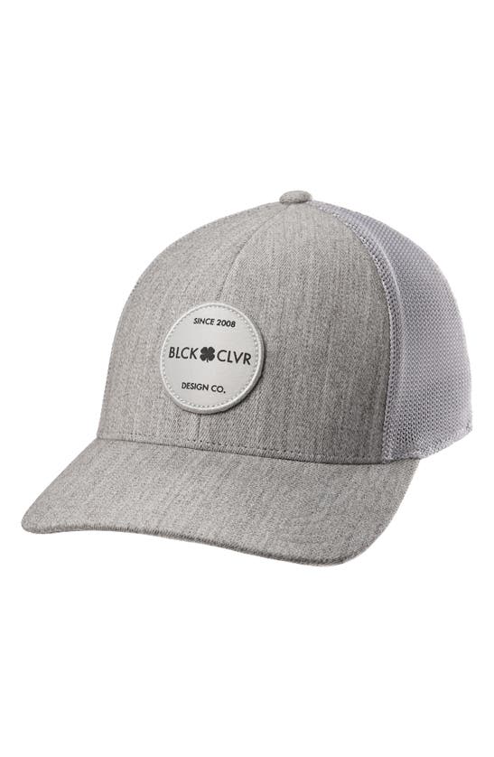 Black Clover Engraved 1 Trucker Snapback Hat In Gray