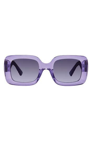 Kurt Geiger London 51mm Rectangle Sunglasses In Purple