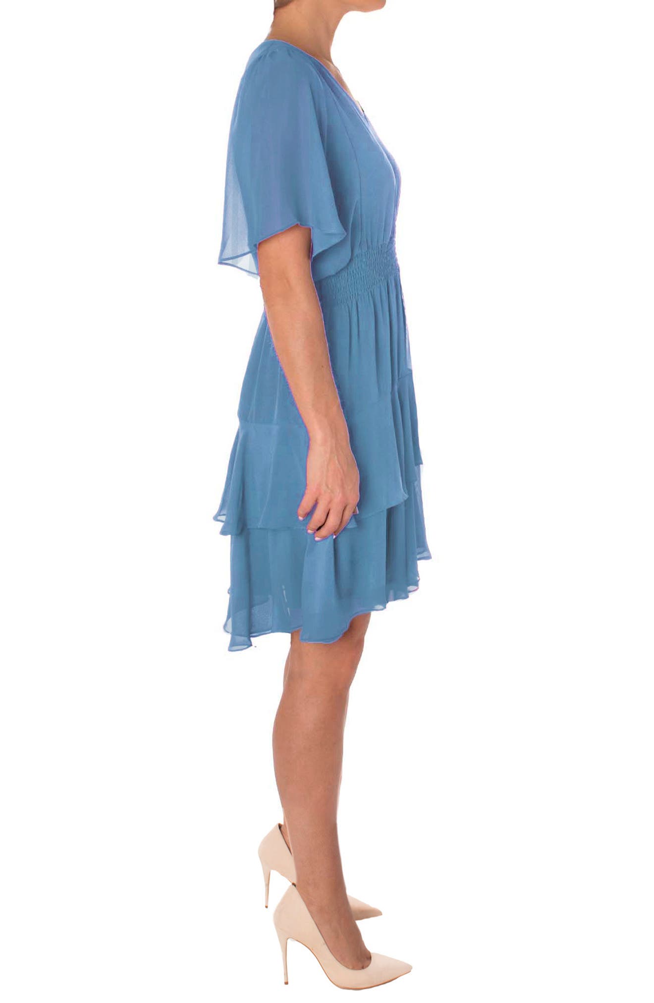 Taylor Dresses Chiffon Tiered Dress 