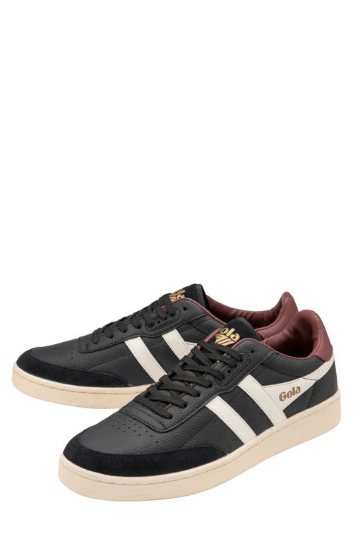 Shop Gola Contact Sneaker In Black/white/burgundy