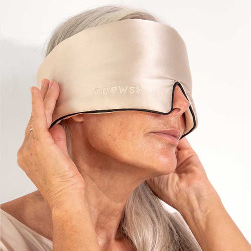 Drowsy Sleep Co . Pipe Dreams Sleep Masks In Dusty Gold