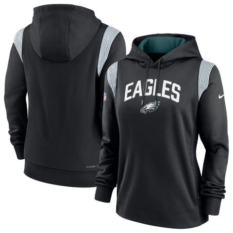 Women's Nike Heathered Gray Philadelphia Eagles Historic Cropped Pullover  Hoodie