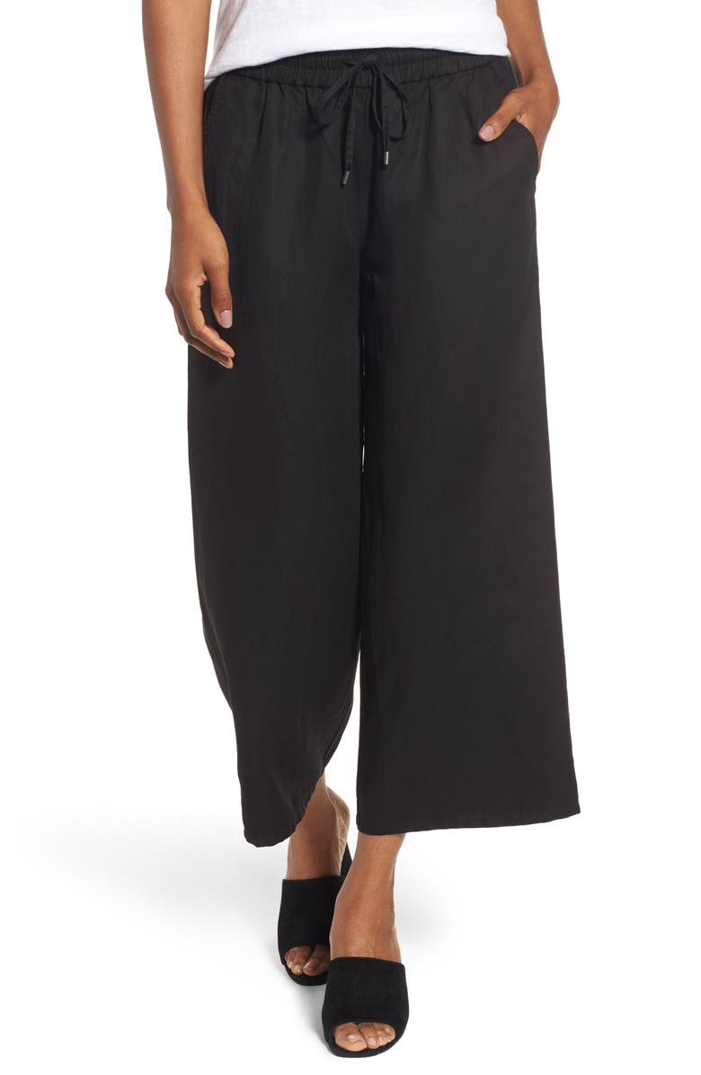 Eileen Fisher Tencel® & Linen Crop Pants | Nordstrom