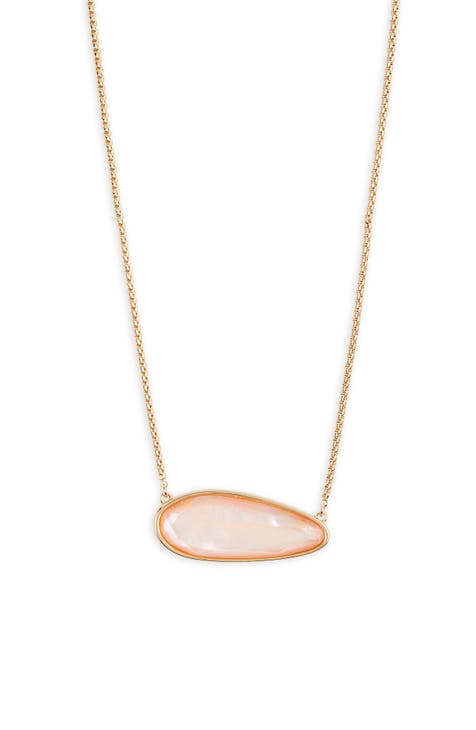 Oval Link Pendant Necklace