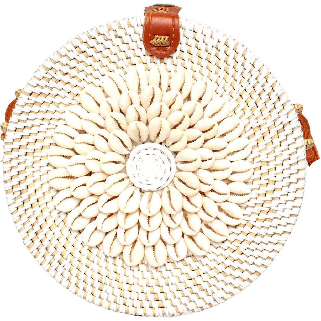 Jelavu Ata Kauri Rattan Crossbody In White