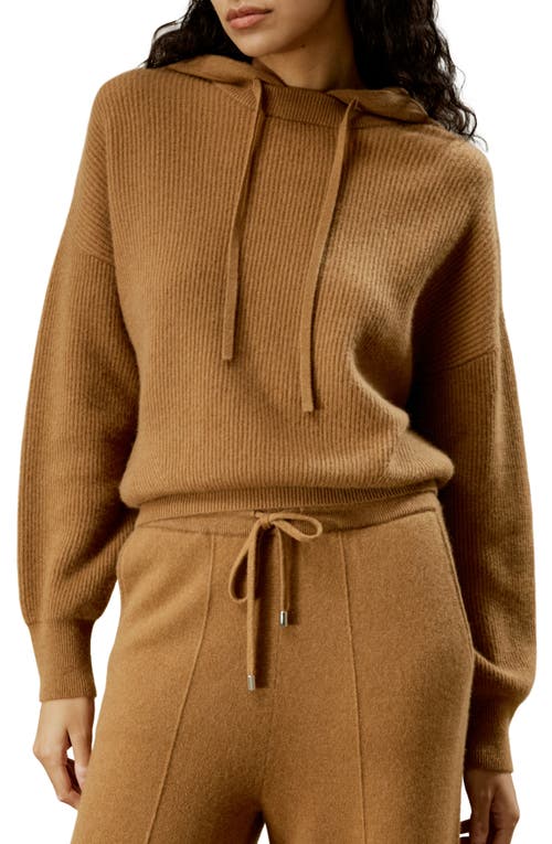 Shop Lilysilk Eshe 2-in-1 Cashmere Detachable Hoodie In Toffee