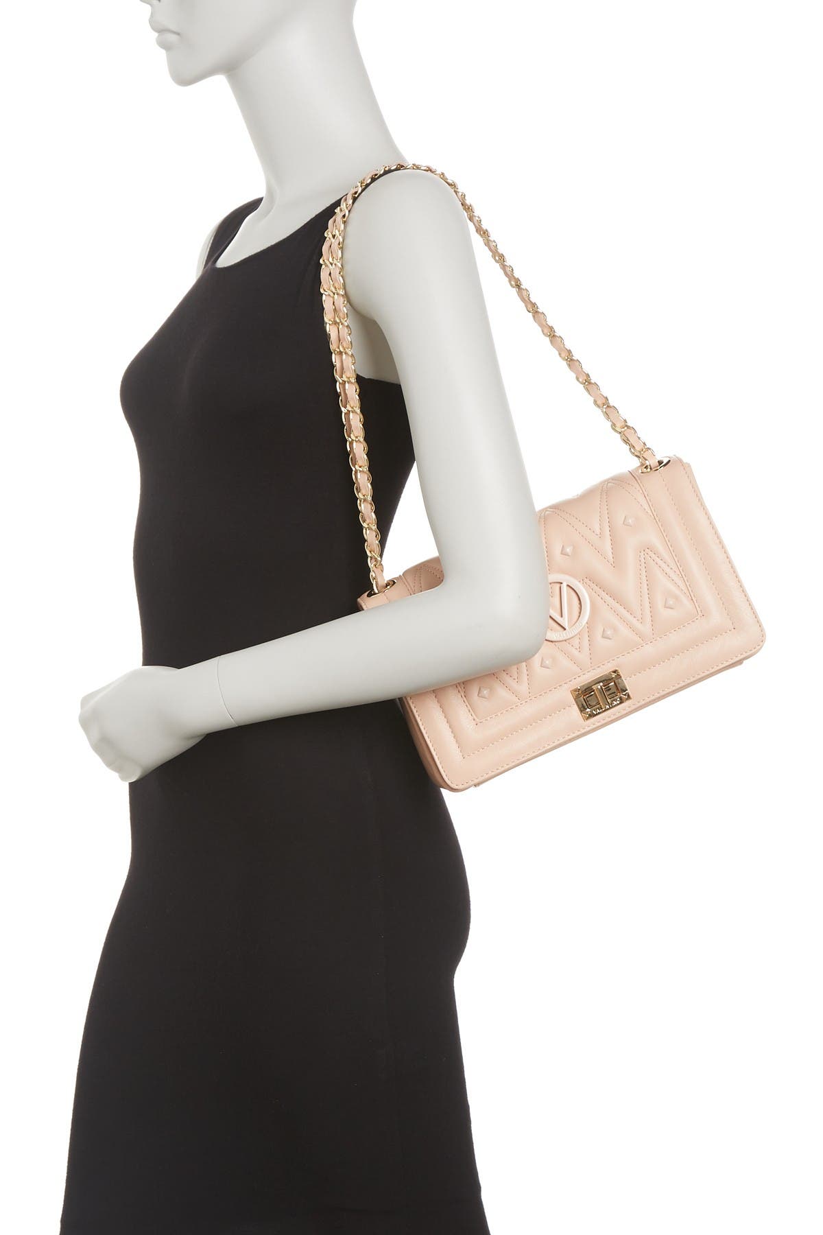 valentino by mario valentino alice quilted leather shoulder bag