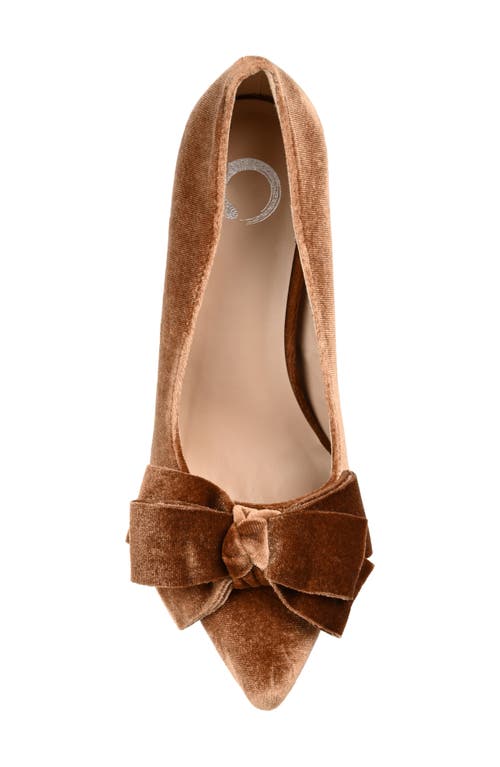 Shop Journee Collection Crystol Pump In Brown