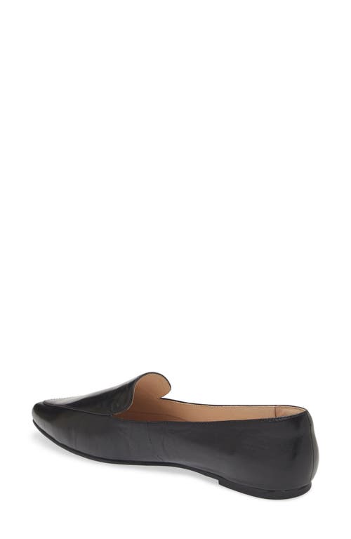 Shop Chocolat Blu Ace Pointed Toe Loafer In Black Leather