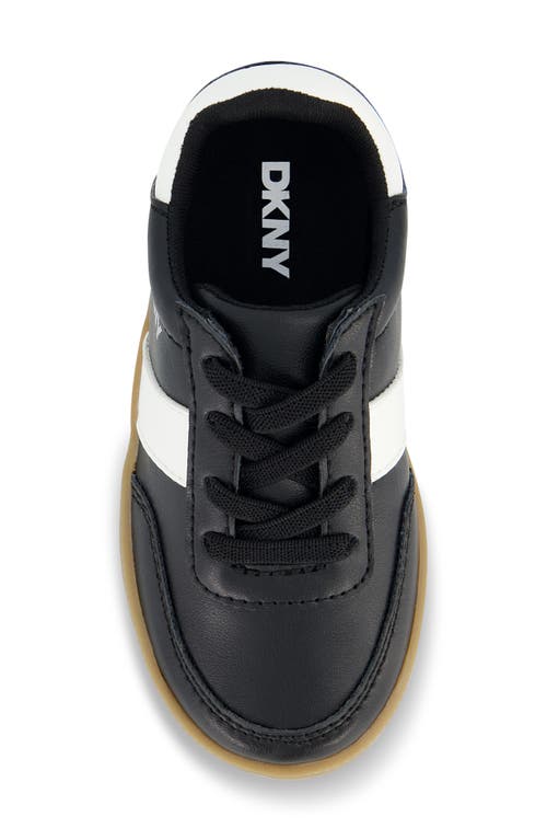Dkny Kids' Dylan Damian Low Top Sneaker In Black