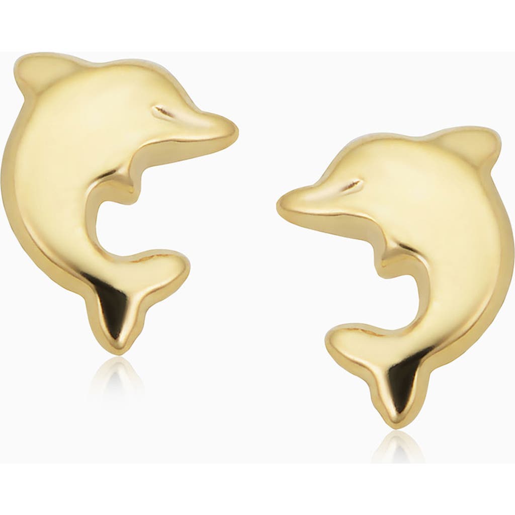 Oradina Make A Splash Studs In Yellow Gold