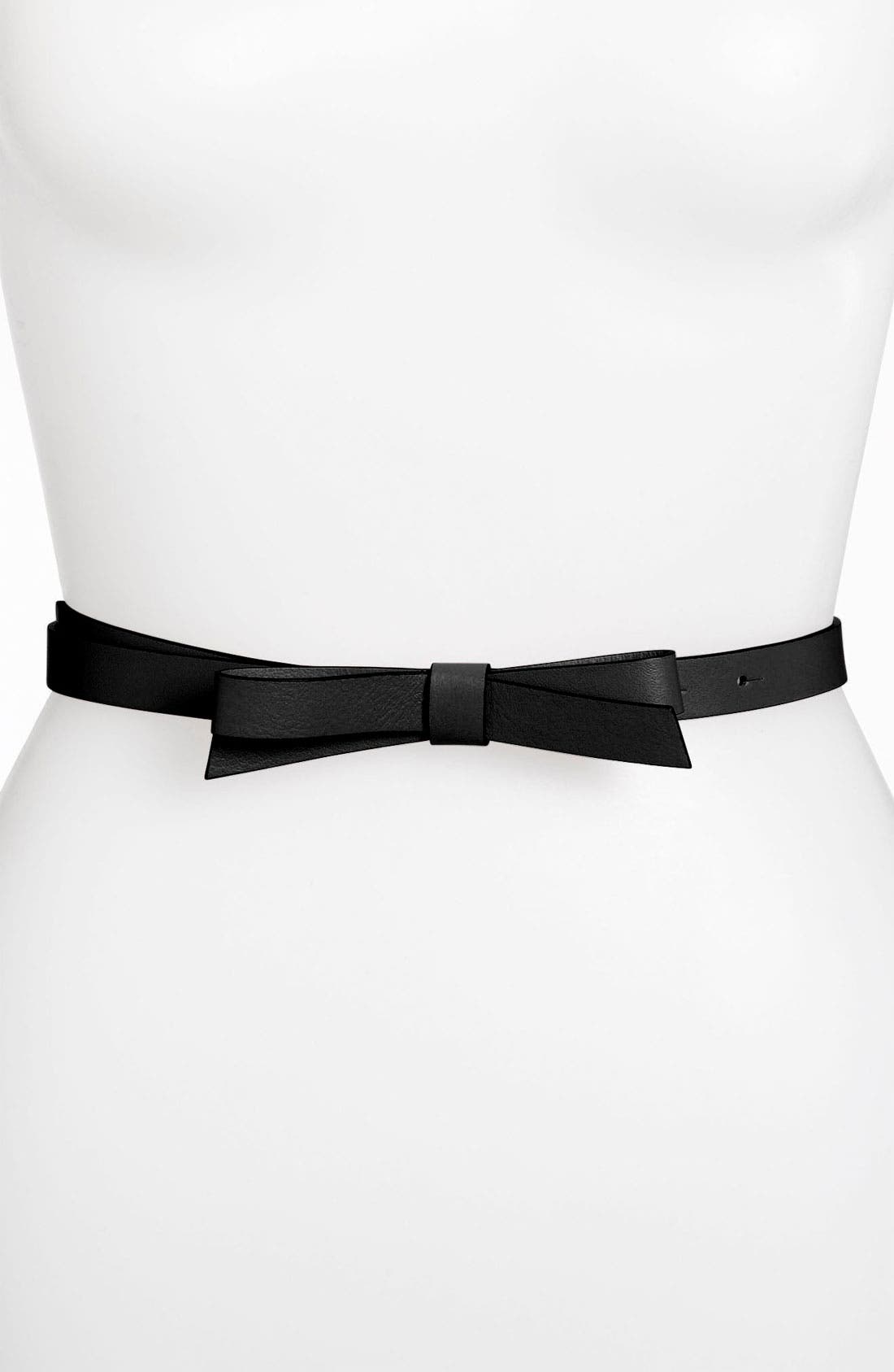 kate spade new york 'bow' leather belt Nordstrom