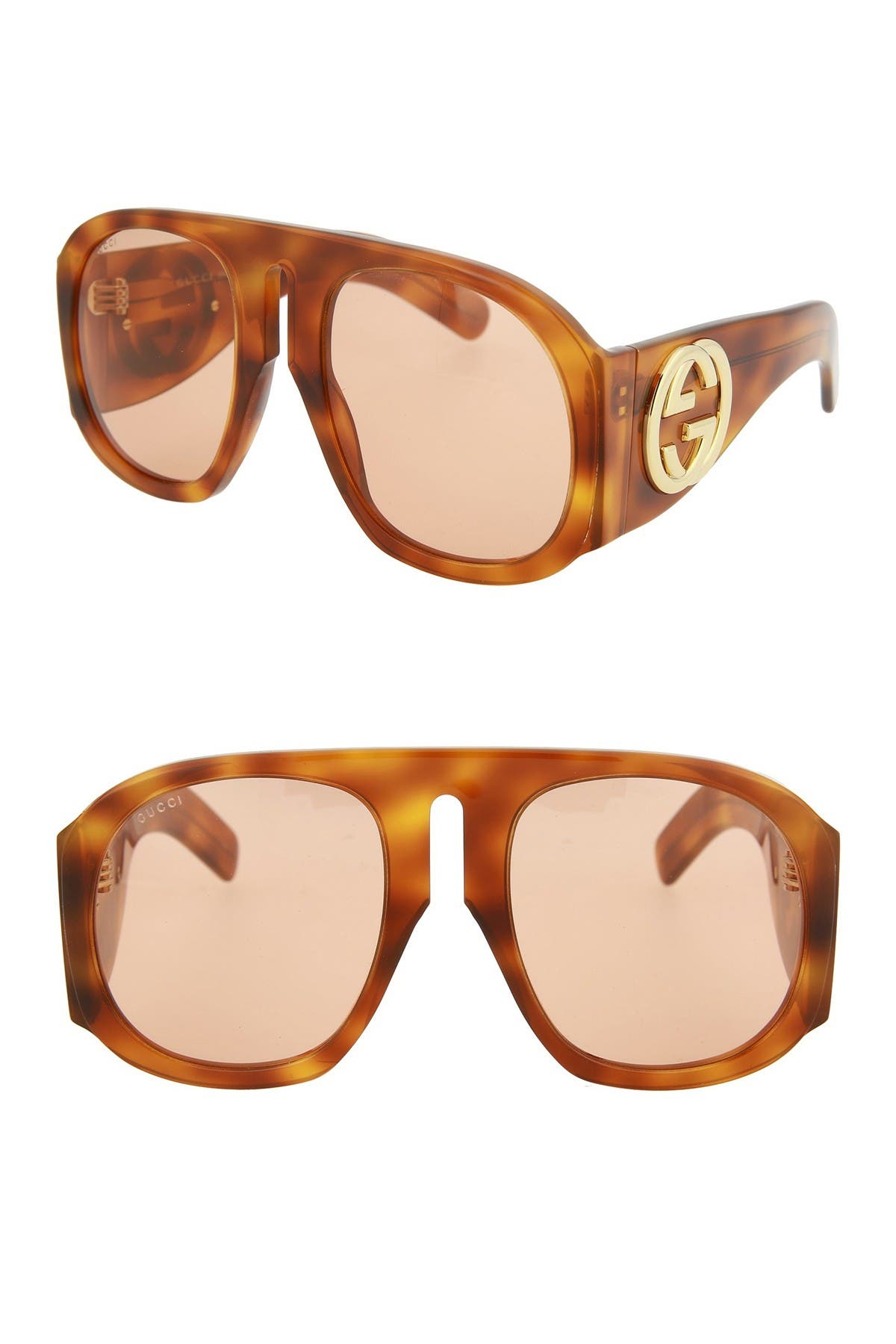 gucci large aviator sunglasses