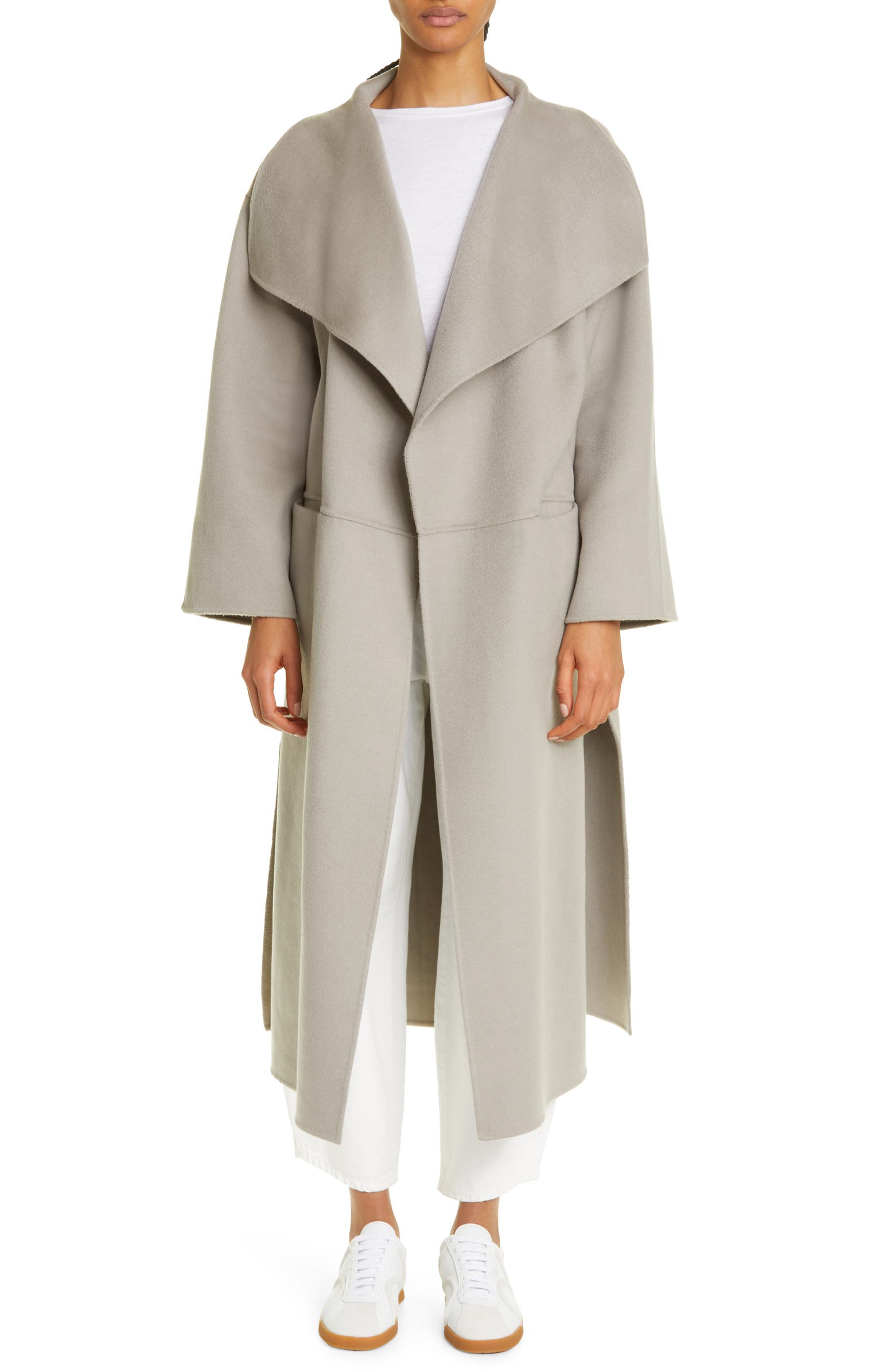 Totême Annecy Open Front Wool & Cashmere Coat | Nordstrom