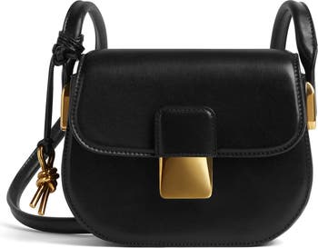 margot, Bags, Margot New York Black Leather Backpack With Brass Colored  Hardware